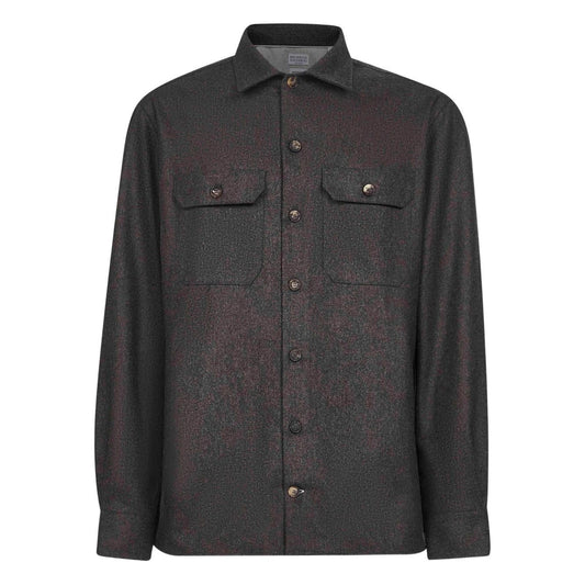 Brunello Cucinelli Long-sleeve flannel overshirt
