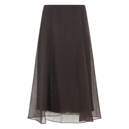 Brunello Cucinelli Sheer A-line skirt