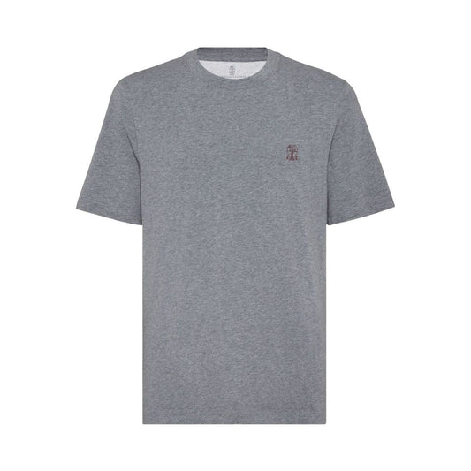 Brunello Cucinelli T-shirts and Polos Grey Topwear