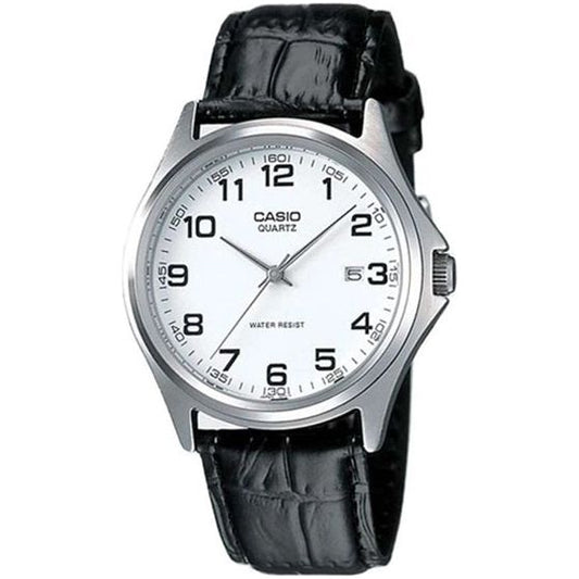 CASIO COLLECTION Mod. DATE - LEATHER. WHITE