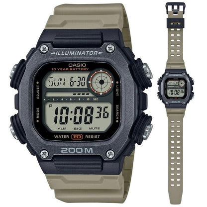 CASIO SPORT Mod. ILLUMINATOR DIVER 200M. 10 YEARS BATTERY - XL STRAP WATCHES