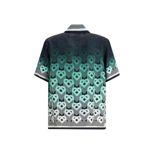 Casablanca Gradient Monogram short sleeve silk Shirt CA-MPF25SH00304MONOGRAMGR-S