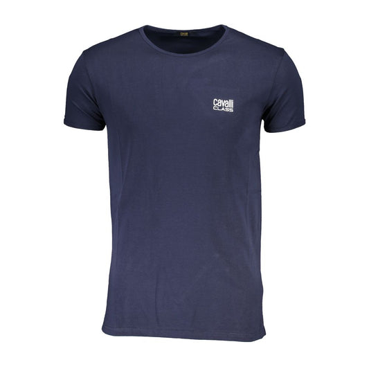 Cavalli Class Blu Cotton Mens T-Shirt