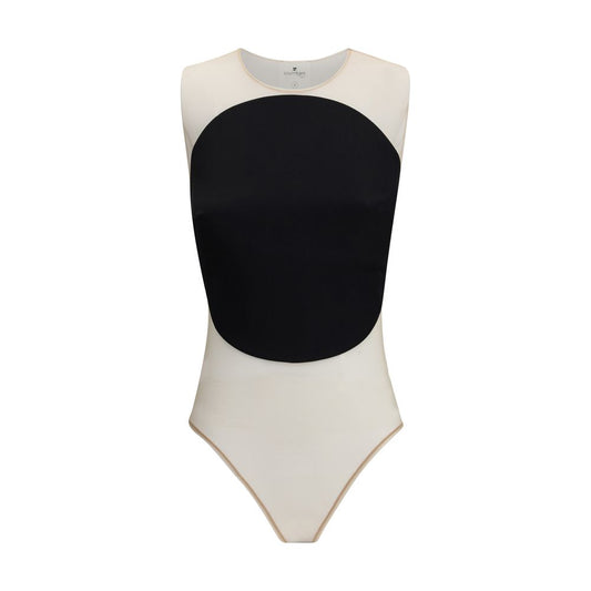Courrèges Satin illusion hoop Bodysuit CO-325JBD143PL01629999-M