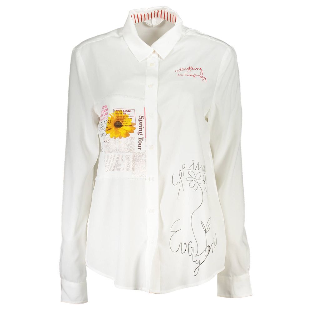 Desigual White Viscose Shirt