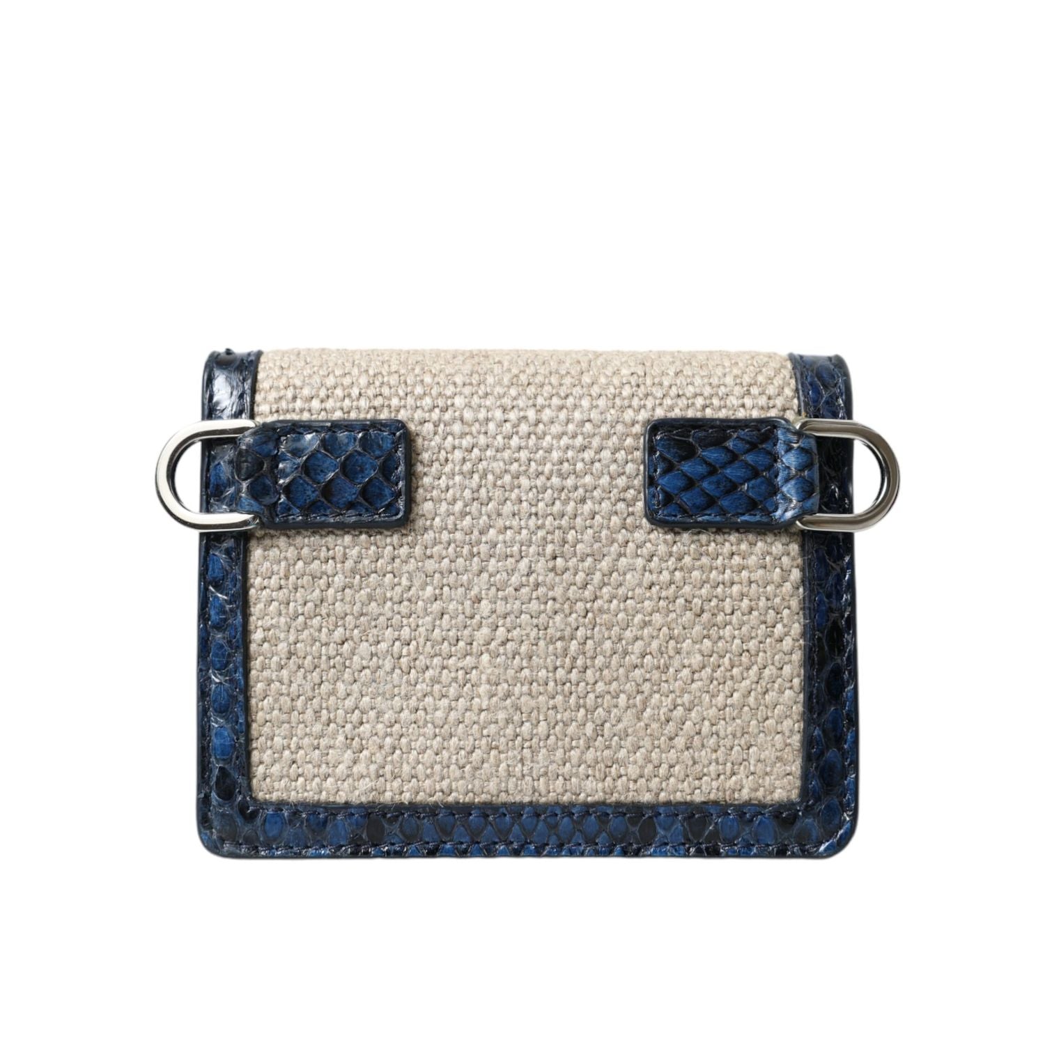 Front view with bag zipped and handles upright.