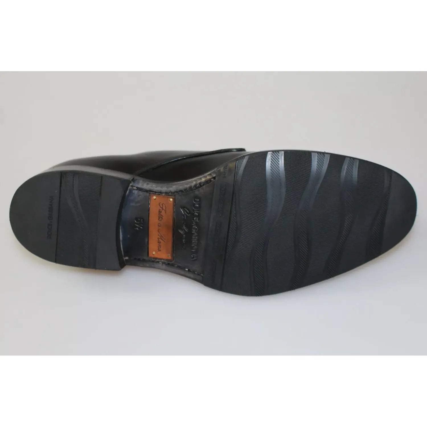 Dolce & Gabbana Black Leather SARTORIA Hand Made Shoes