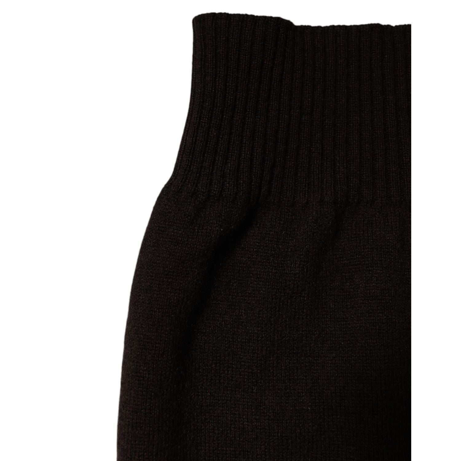Dolce & Gabbana Brown Cashmere Knitted Neck Warmer Foulard Scarf