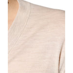Dolce & Gabbana Beige Cashmere Button Down Cardigan Sweater TSH87069-44
