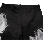 Dolce & Gabbana Black Cotton Floral Skinny Dress Pants PAN75187-48