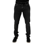 Dolce & Gabbana Black Cotton Stretch Men Skinny Denim Jeans PAN75054-54