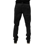 Dolce & Gabbana Black Cotton Stretch Men Skinny Denim Jeans PAN75054-54