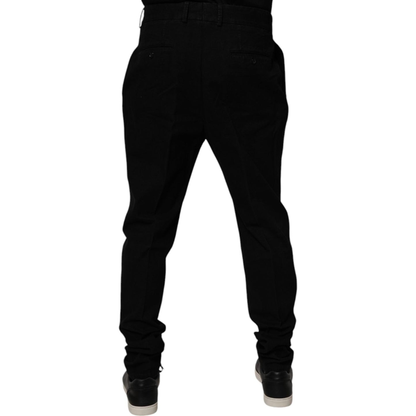 Dolce & Gabbana Black Cotton Stretch Skinny Pants PAN75186-52