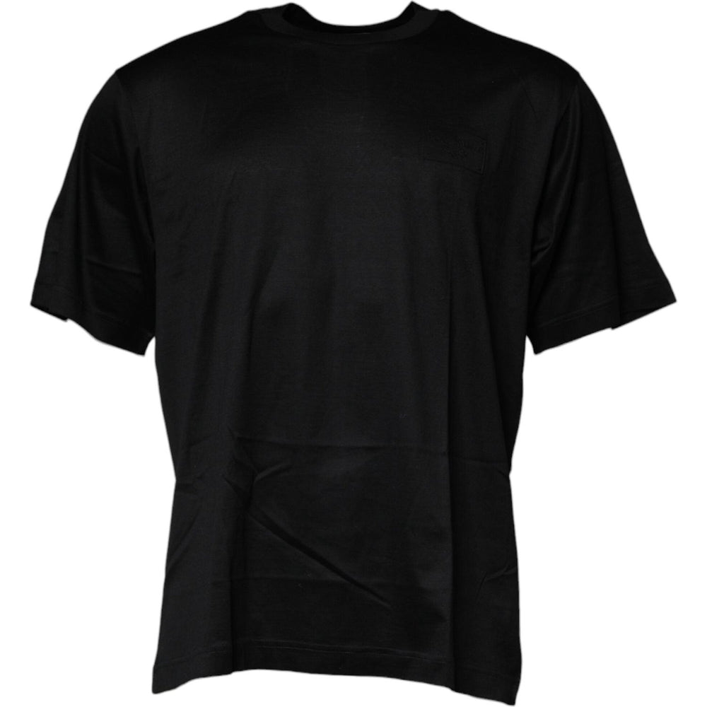Dolce & Gabbana Black Crew Neck Short Sleeve T-shirt TSH87512-52