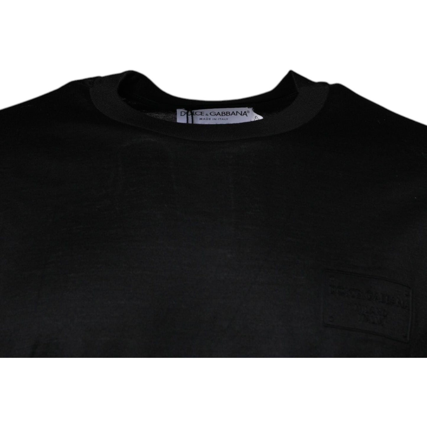 Dolce & Gabbana Black Crew Neck Short Sleeve T-shirt TSH87512-52