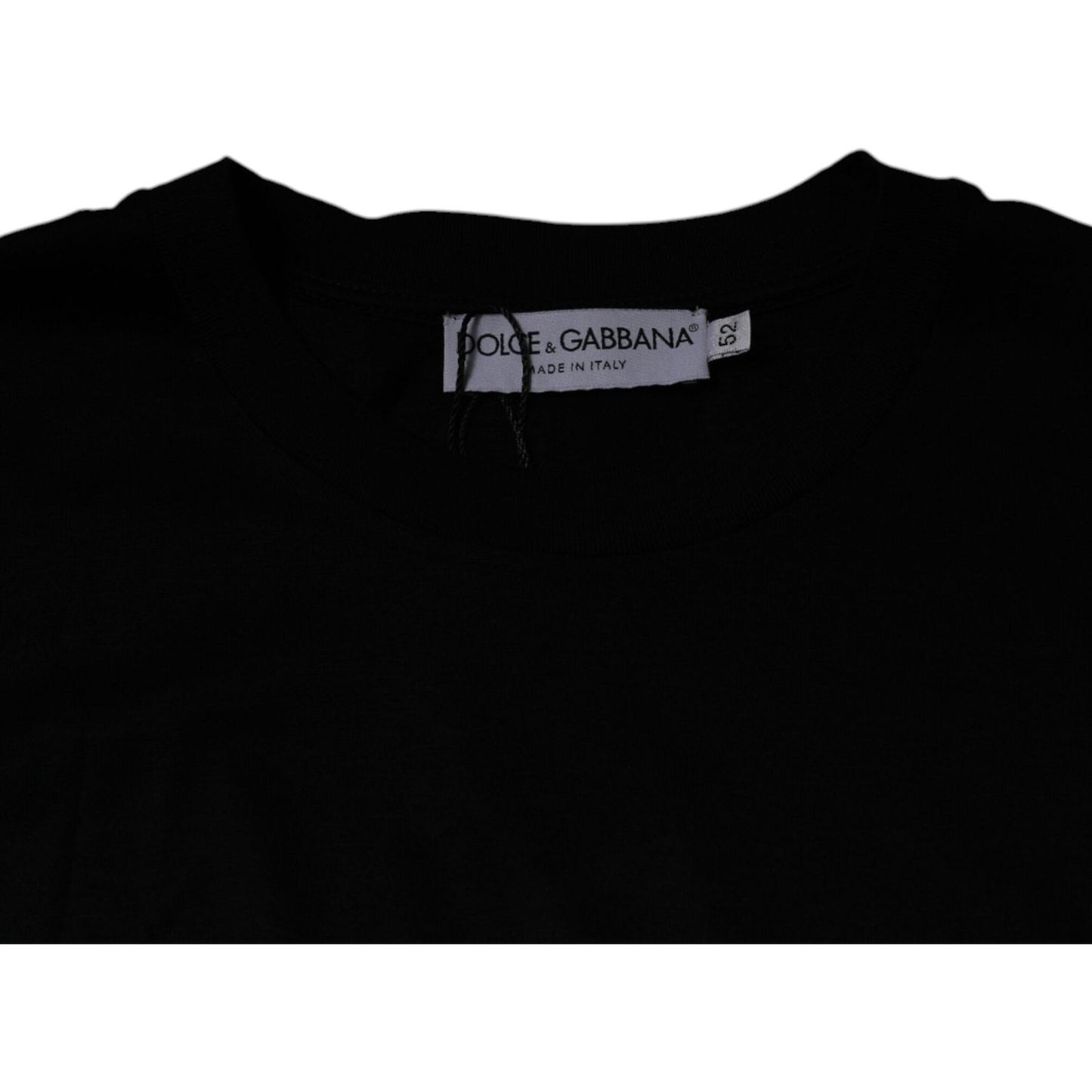 Dolce & Gabbana Black Crew Neck Short Sleeve T-shirt TSH87512-52