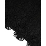 Dolce & Gabbana Black Floral Lace Sheath Sleeveless Mini Dress DR281261-42