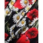 Dolce & Gabbana Black Floral Silk Sleeveless Long Gown Dress DR281267-42