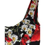 Dolce & Gabbana Black Floral Silk Sleeveless Long Gown Dress DR281267-42