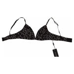 Dolce & Gabbana Black Millennials Star Non Wire Cotton Bra Underwear BIK1666-4