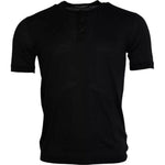 Dolce & Gabbana Black Silk Round Neck Short Sleeve T-shirt TSH86457-46