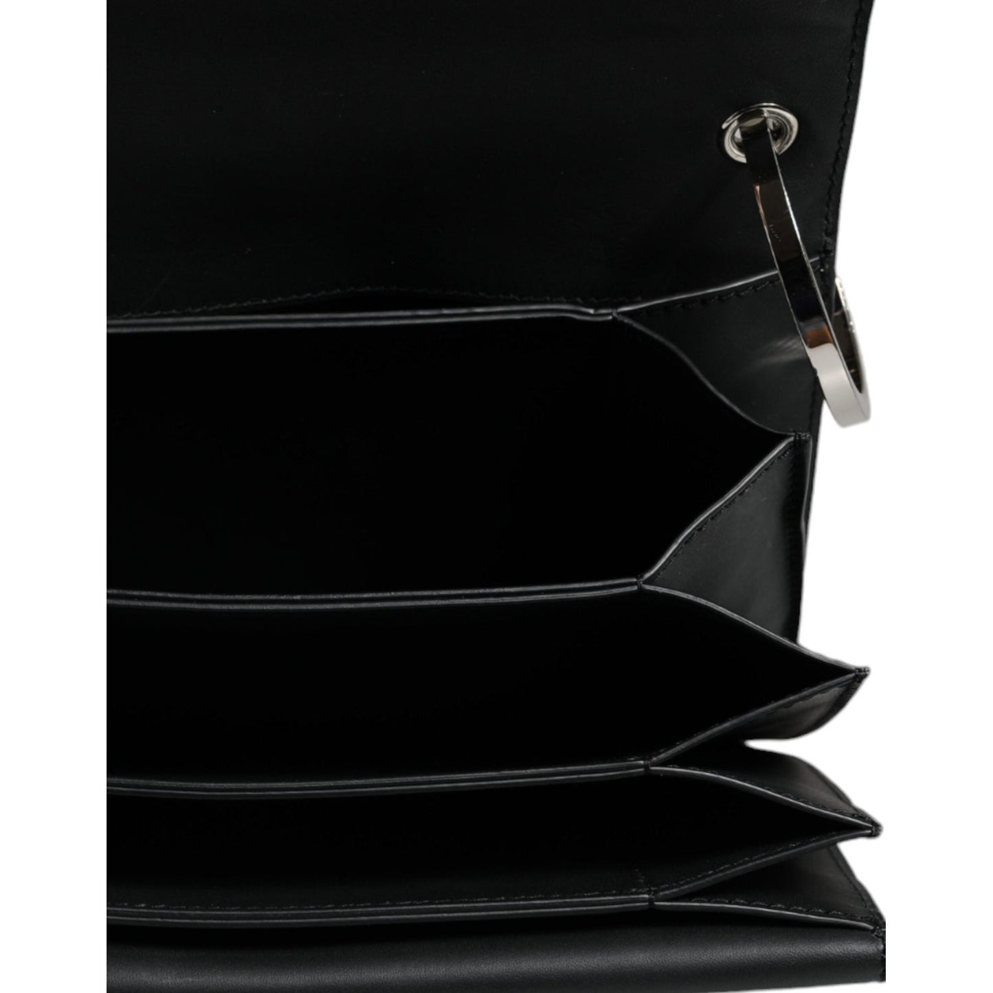Dolce & Gabbana Black Small Leather Studded Shoulder Crossbody Bag BAG4123