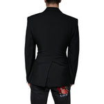Dolce & Gabbana Black White Single Breasted Dress Blazer JKT4073-50