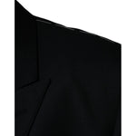 Dolce & Gabbana Black Wool Single Breasted Men Coat Blazer JKT41237-60