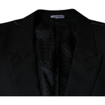 Dolce & Gabbana Black Wool Single Breasted Men Coat Blazer JKT41237-60