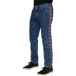 Dolce & Gabbana Blue Cotton Logo Plaque Denim Jeans PAN76407-44