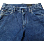 Dolce & Gabbana Blue Cotton Logo Plaque Denim Jeans PAN76407-44