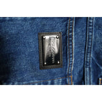 Dolce & Gabbana Blue Cotton Logo Plaque Denim Jeans PAN76407-44