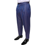 Dolce & Gabbana Blue Wool Tapered Formal Dress Pants PAN75352-48
