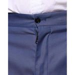 Dolce & Gabbana Blue Wool Tapered Formal Dress Pants PAN75352-48