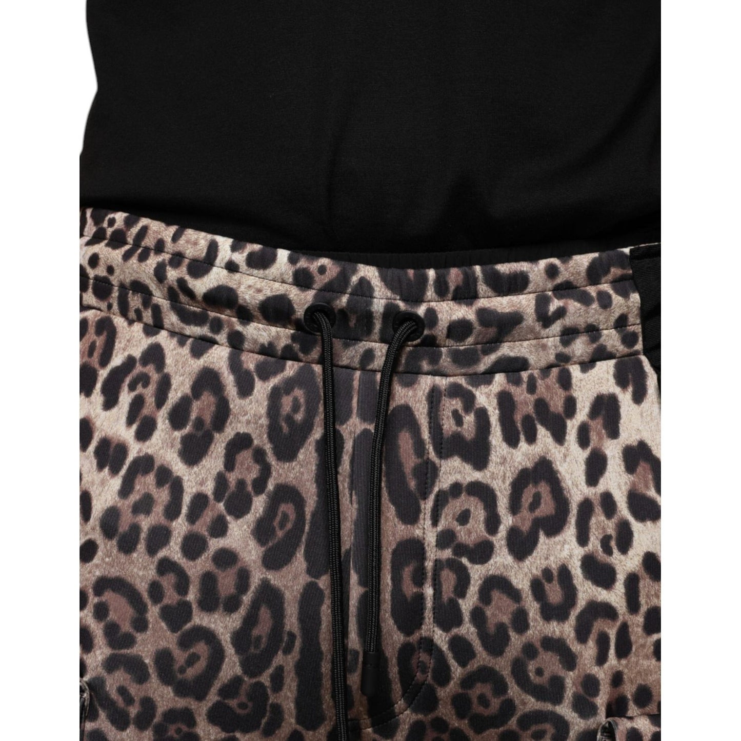 Dolce & Gabbana Brown Leopard Polyester Jogger Pants PAN75023-44