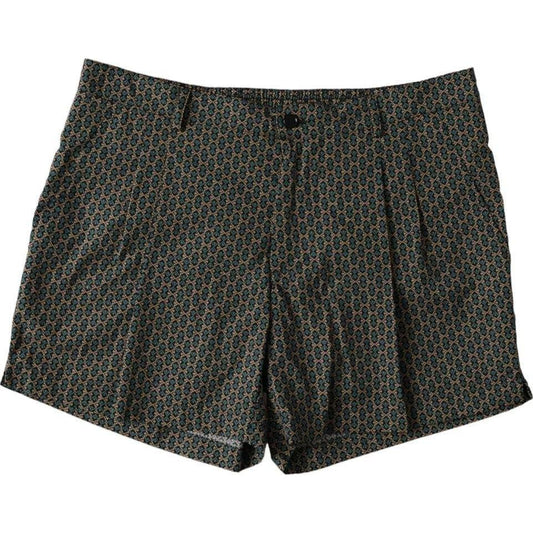 Dolce & Gabbana Brown Patterned Beachwear Swim Shorts Swimwear PAN75507-4