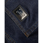 Dolce & Gabbana Dark Blue Cotton Stretch Straight Denim Jeans PAN74025-40