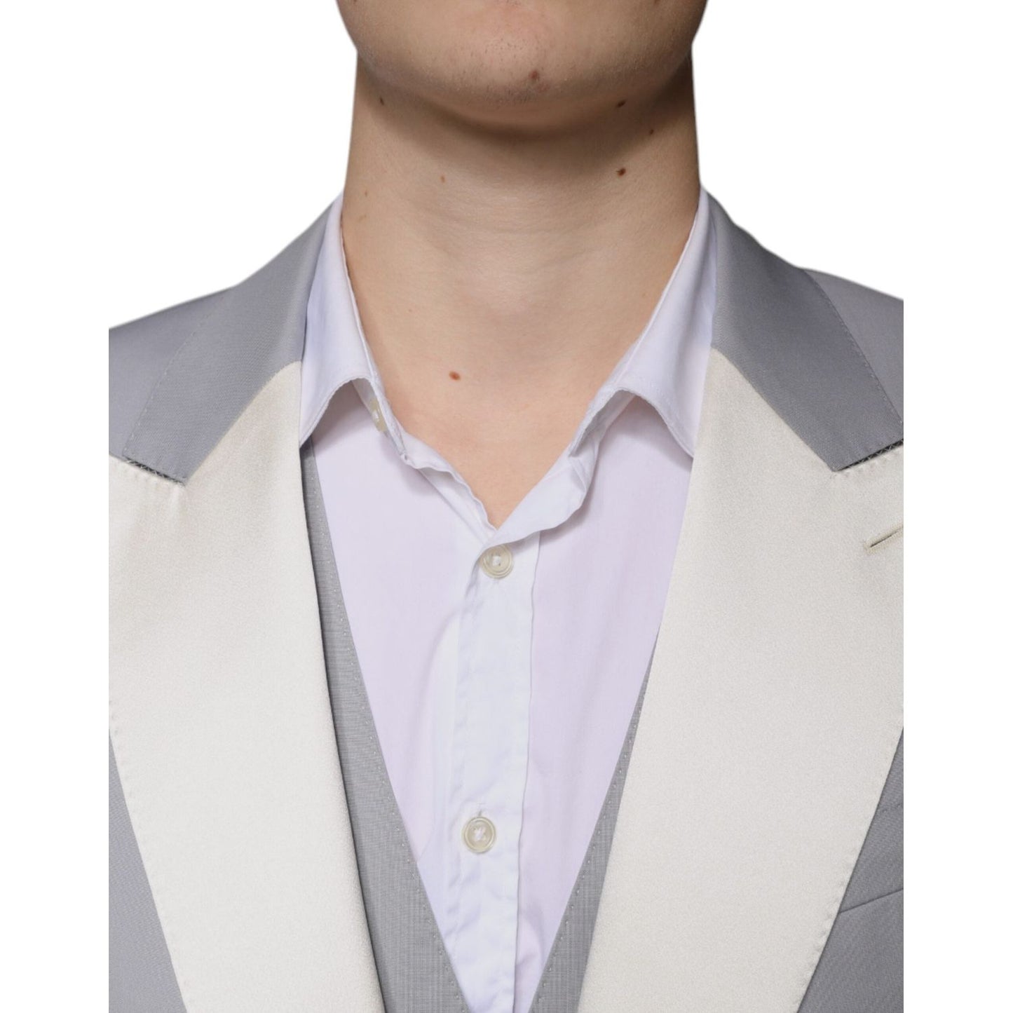 Dolce & Gabbana Gray Wool 3 Piece Slim Fit Formal Suit KOS2259-50
