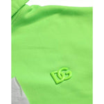 Dolce & Gabbana Green Logo Hooded Pullover Sweatshirt Sweater TSH86333-48