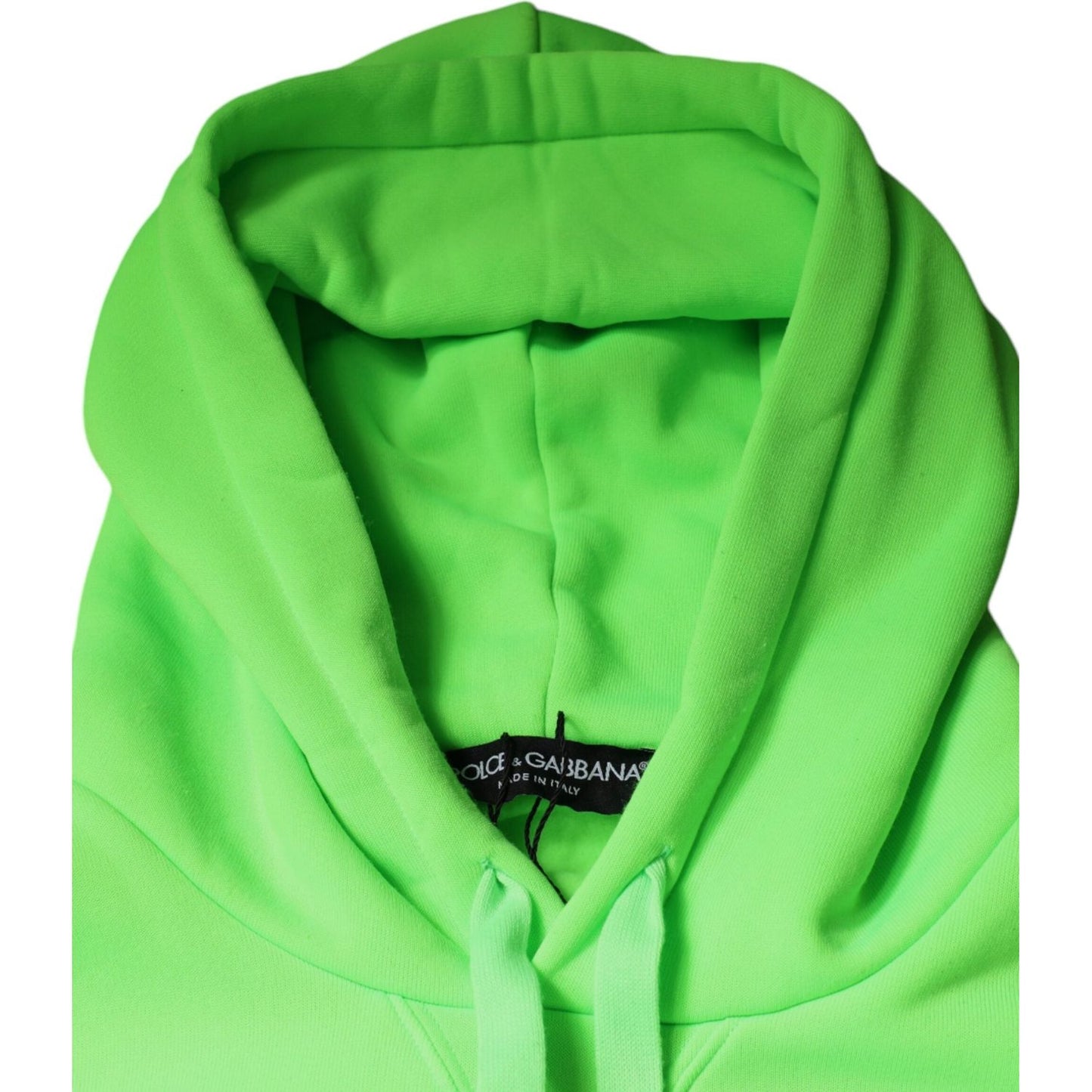 Dolce & Gabbana Green Logo Hooded Pullover Sweatshirt Sweater TSH87004-50