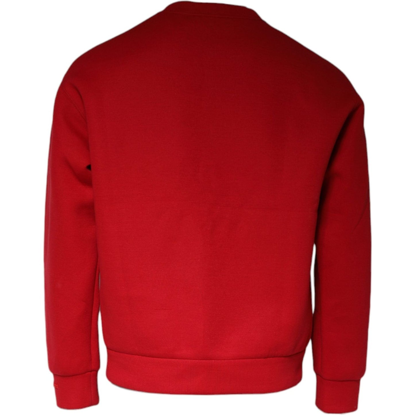 Dolce & Gabbana Maroon DG Logo Cotton Men Sweatshirt Sweater TSH87001-46