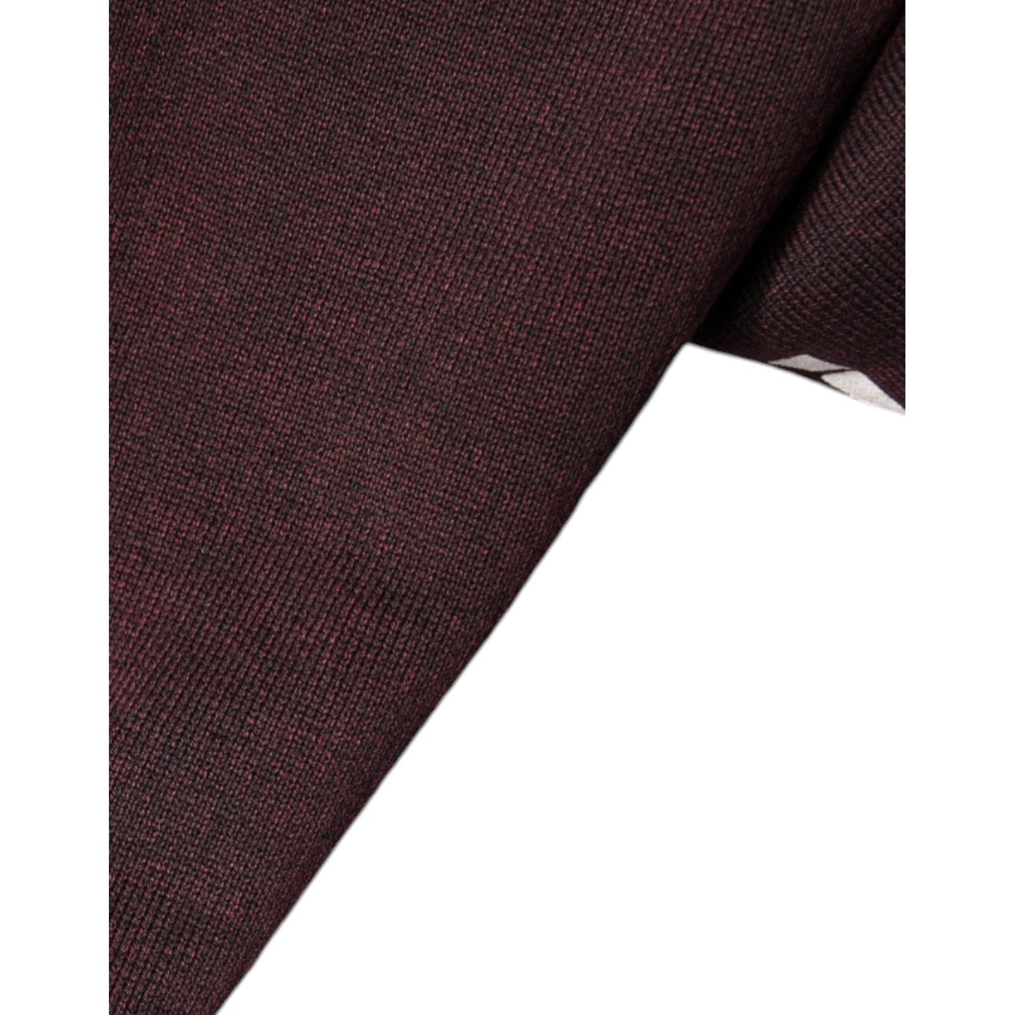 Dolce & Gabbana Maroon Logo Crew Neck Men Sweatshirt Sweater TSH7915-44