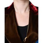 Dolce & Gabbana Multicolor Double Breasted Patchwork Blazer Jacket JKT4180-40