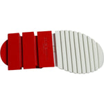 Dolce & Gabbana White Red Low Top Sorrento Men Sneakers Shoes LA11793-36