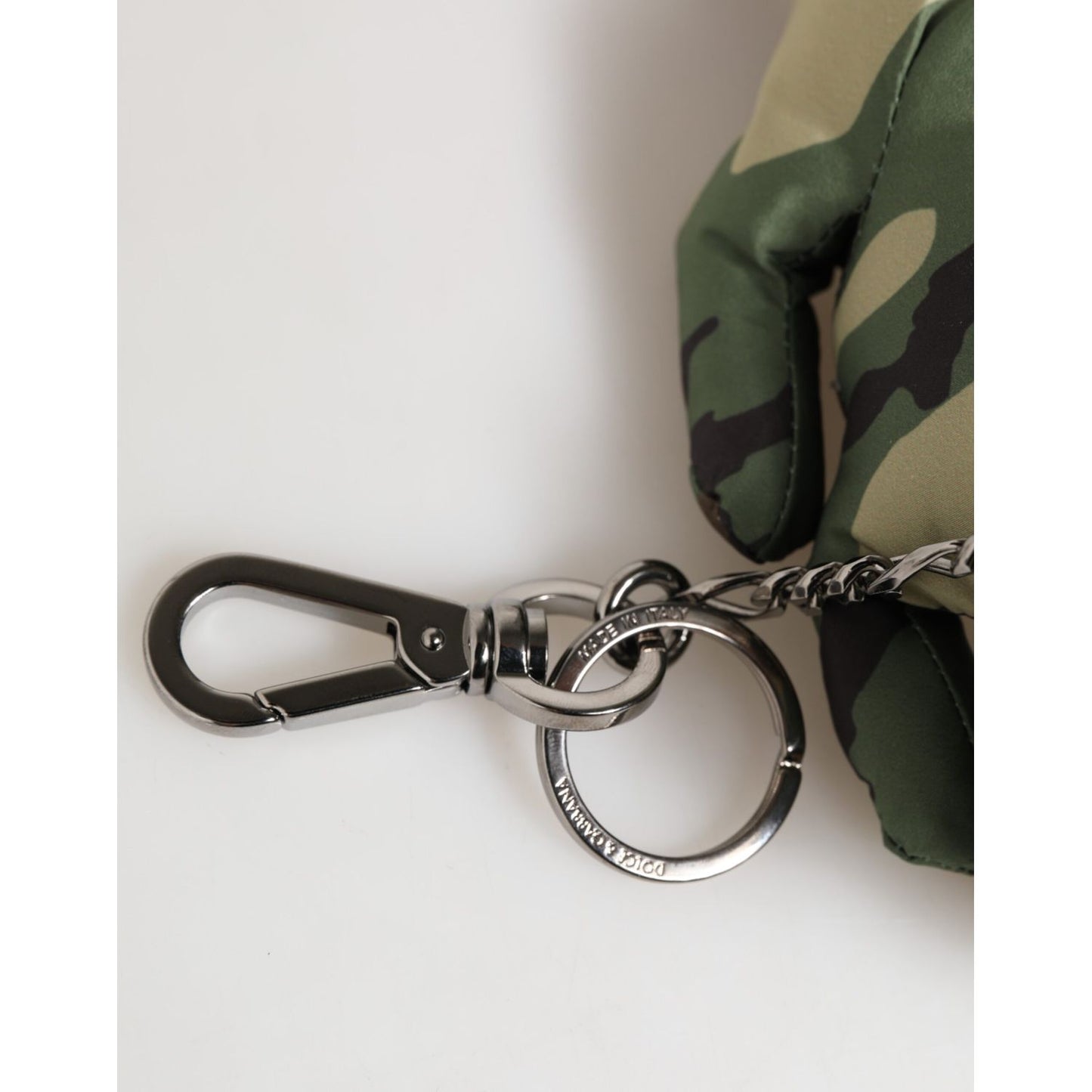 Dolce & Gabbana Multicolor Camouflage Animal Silhouette Keychain Keyring