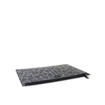 Dolce & Gabbana Multicolor Leopard Jacquard Logo Plaque Document Briefcase Bag displayed in sleek design with jacquard pattern.