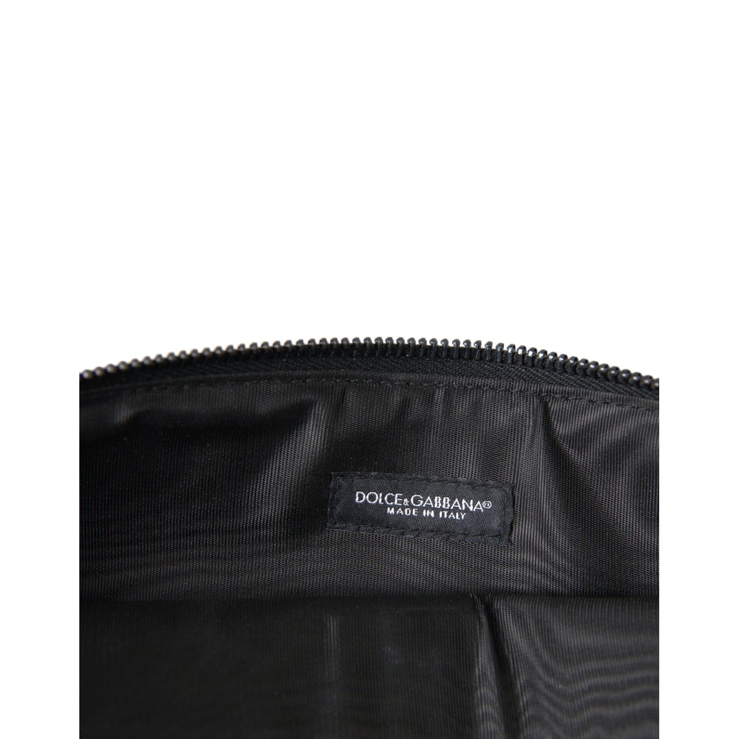 Dolce & Gabbana Multicolor Leopard Jacquard Logo Plaque Document Briefcase Bag