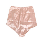 Dolce & Gabbana Pink Acetate High Waist Shorts Panty Underwear in soft pink, featuring a smooth flattering fit and elegant design.