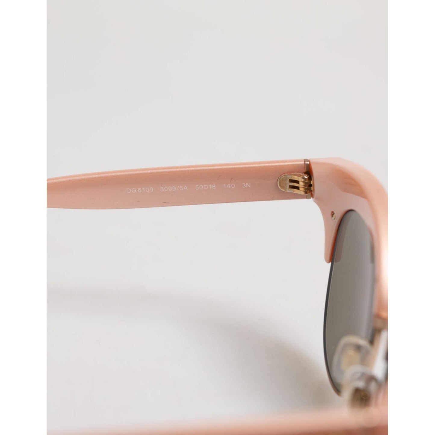 Dolce & Gabbana Pink Gold Mirrored Cat Eye DG6109 Sequined Sunglasses