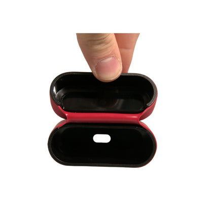 Dolce & Gabbana Red PVC Embossed Logo Plaque Holder Airpods Case